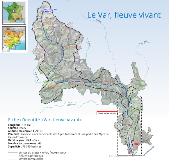 carte-Situation-géo-Le Var, fleuve vivant-114km-AM06